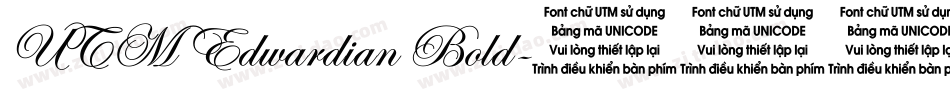 UTM Edwardian Bold字体转换